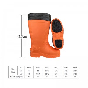 EVA Foam Winter Boots Lightweight Ankle High Rain Boots Mens