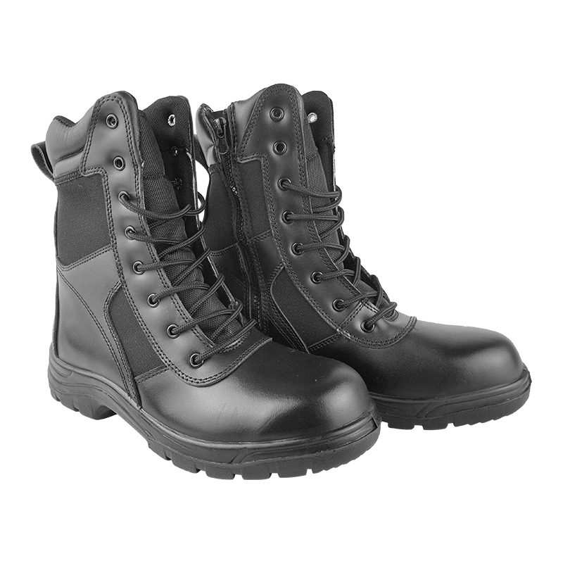 Black Composite Steel Toe Leather Boots