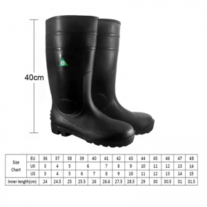 CSA PVC Safety Rain Boots Steel Toe Footwear