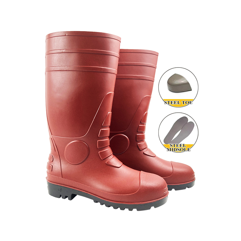PVC Slip Resistant Gumboots Safety Rain Boots