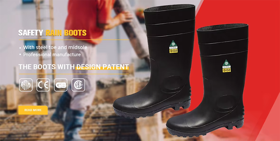 Fashion Jungle Knee High PVC Boots Classy Men’s Work Wear Gumboots Foot Protection