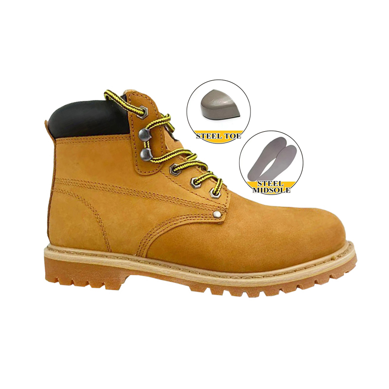 Goodyear Welt Steel Toe Cap Safety Work Leather Shoes