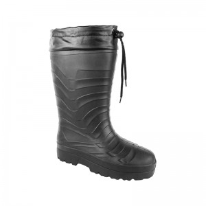 Mens Tall Winter Warm Waterproof Wide Width Knee High Rain Boots EVA