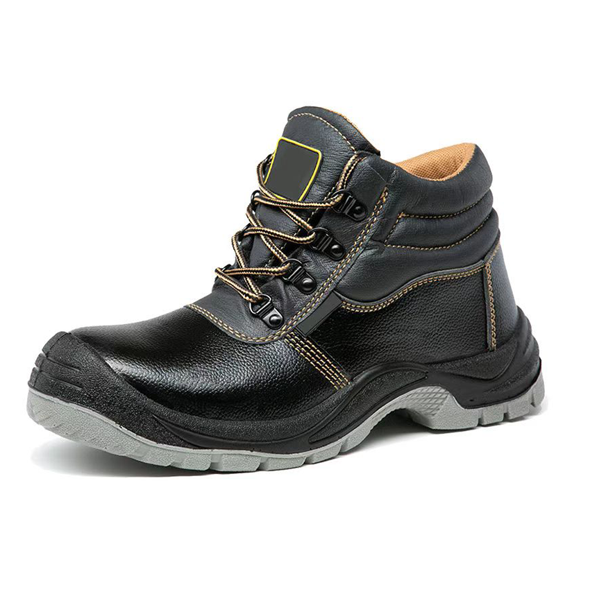 Economy PU-sole Safety Leather Working Shoes