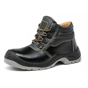 Economy PU-sole Safety Leather Working Shoes