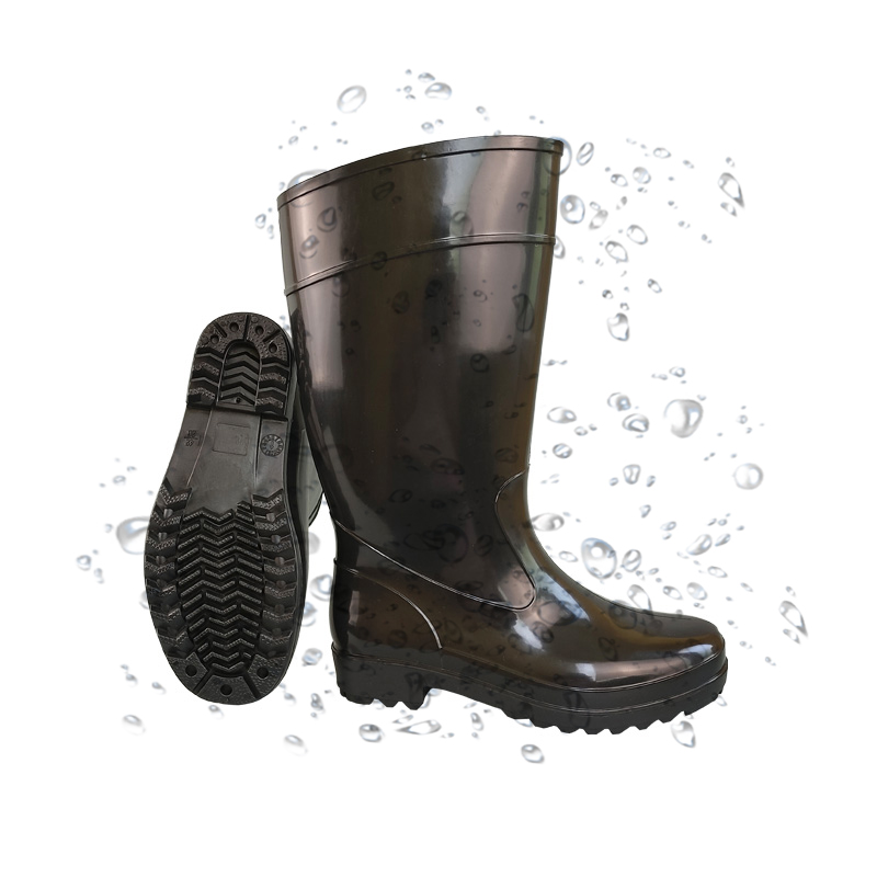 PVC Rubber Boots Men's Safety Work Rain Boots 