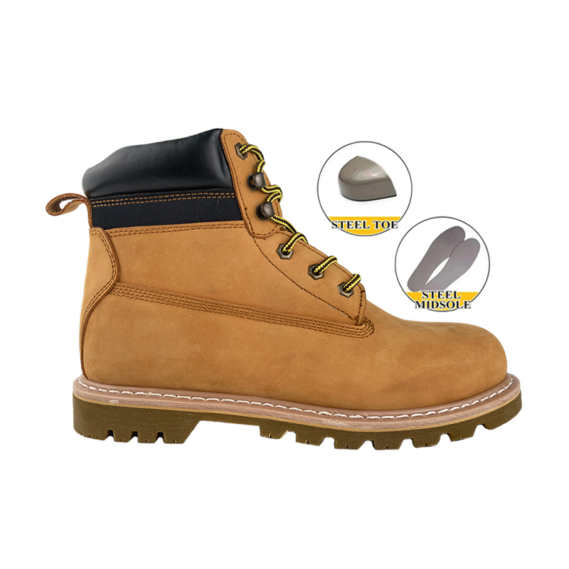 Steel Toe Safety Goodyear Welt Work Leather Shoes