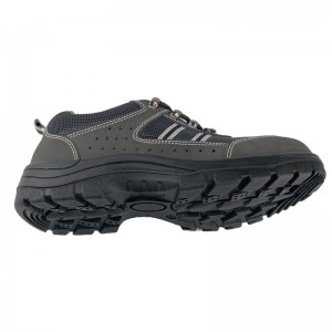 4 Inch PU Sole Injection Safety Leather Shoes with Steel Toe and Steel Plate