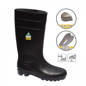 CSA PVC Safety Rain Boots Steel Toe Footwear