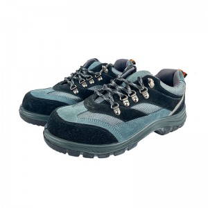 Summer Low-cut PU-sole Safety Leather Shoes with Steel Toe and Midsole