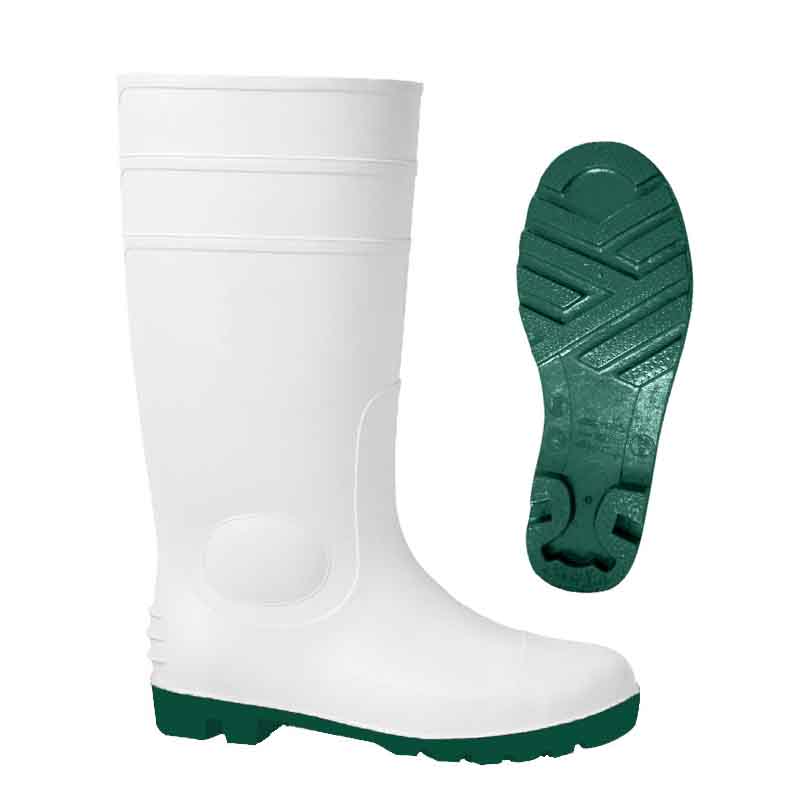 White Steel Toe PVC Boots Oil Field Food Industry Safety Shoes1