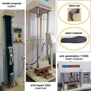 Black Low Cut Lace-up PVC Safety Rain Boots With Steel Toe And Midsole