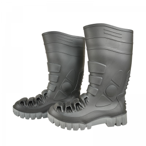 Mining Safety Rain Boots Steel Toe Steel Midsole New Style Industry PVC Shoes