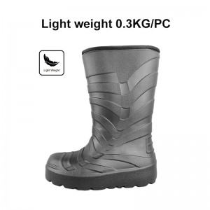 Mens Tall Waterproof Wide Width Knee High Rain Boots EVA