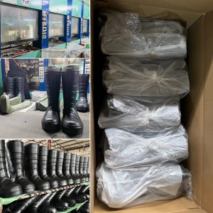 Mens Tall Winter Warm Waterproof Wide Width Knee High Rain Boots EVA