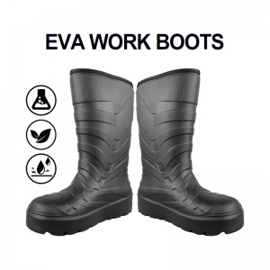 Mens Tall Waterproof Wide Width Knee High Rain Boots EVA