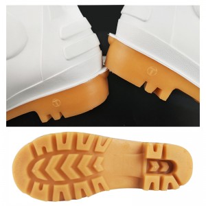 CE Food Industry PVC Rain Boots with Steel Toe and Midsole