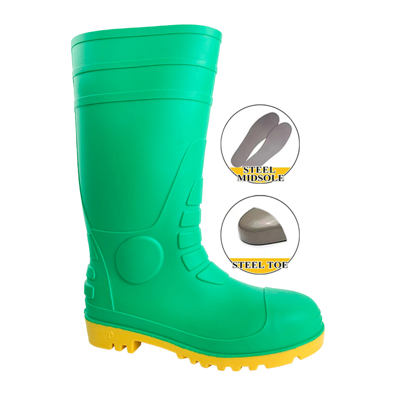 Steel Toe Safety PVC Rain Boots