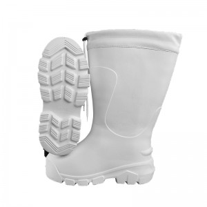 Lightweight EVA Rain Boots White for Food Industrial Cold Weather