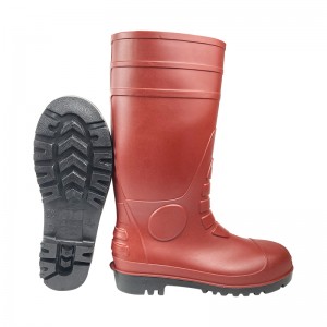 CE Anti-static PVC Safety Rain Boots with Steel toe and Midsole
