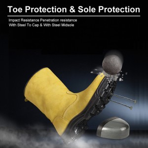 Oil Field Warm Knee Boots with Composite Toe and Kelvar Midsole