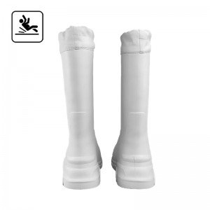 Lightweight EVA Rain Boots White for Food Industrial Cold Weather