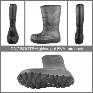 Mens Tall Waterproof Wide Width Knee High Rain Boots EVA