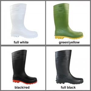 Farming and Industry Black Economy PVC Working Rain Boots for Man