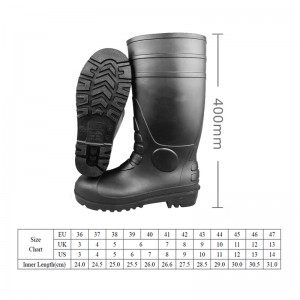 CE ASTM AS/NZS PVC Safety Rain Boots with Steel Toe and Midsole