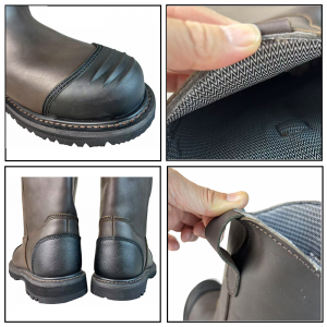 Knee-high Oil & Gas Field Safety Rigger Boots Goodyear Welt Shoes