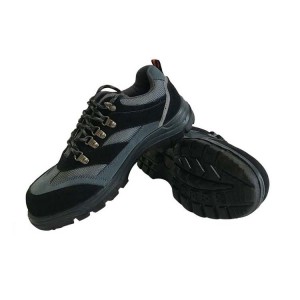 Summer Low-cut PU-sole Safety Leather Shoes with Steel Toe and Midsole