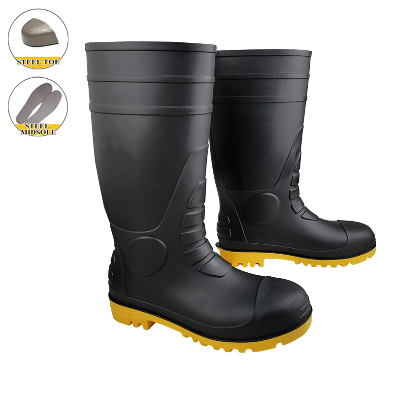 Steel Shank PVC Rain Boots 
