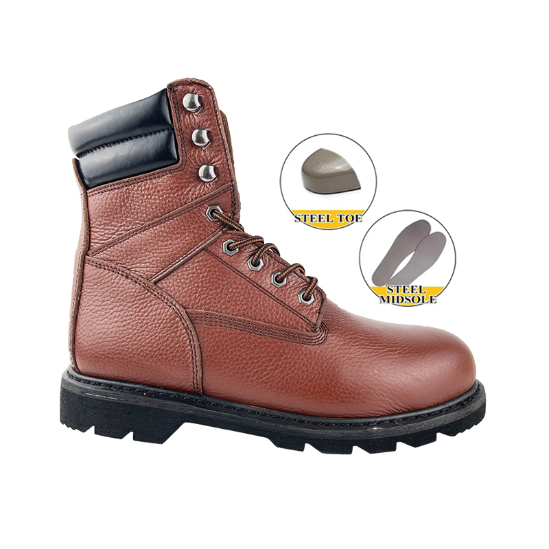 Goodyear Welt Steel Toe Work Leather Shoes