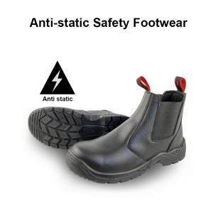 Men Slip-on PU Sole Dealer Boot with Steel Toe Cap and Steel Midsole