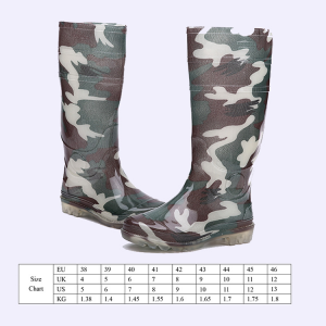 Fashion Jungle Knee High PVC Boots Classy Men’s Work Wear Gumboots Foot Protection